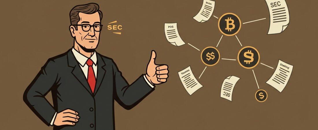 美 SEC 직원 “프로토콜 스테이킹, 증권 아니다” 지침 발표… 암호화폐 산업 숨통 트이나